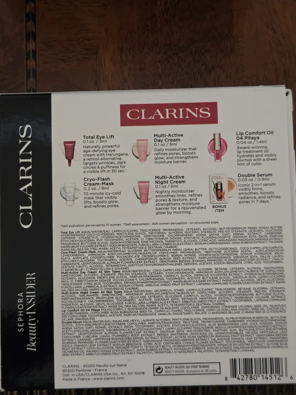 Clarins treat yourself